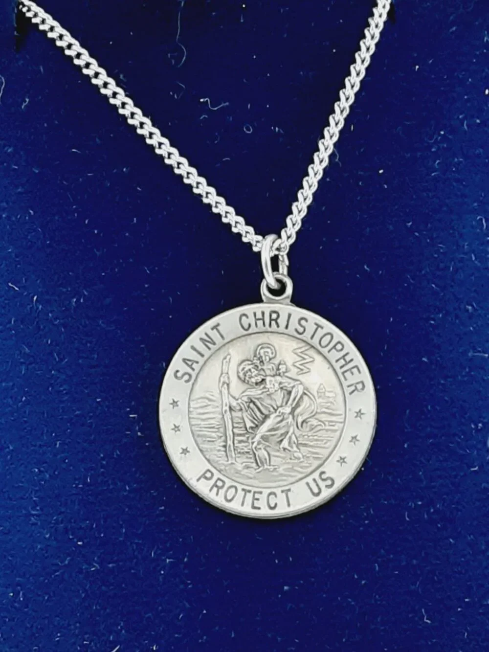 NEW 925 sterling silver unisex St. Christopher Pendant - Picture 5 of 9